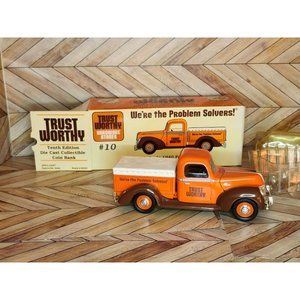Trust Worthy 1940 ford Pickup Die Cast Coin Bank 1/25 Scale with Box